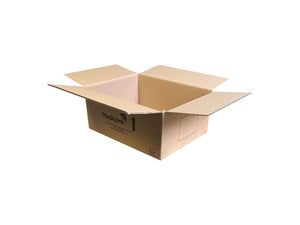 New Printed Strong Single Wall Box - 340mm x 258mm x 148mm