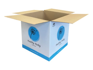 New Printed Single Wall Box - 378mm x 378mm x 378mm