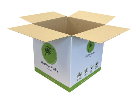 New Printed Single Wall Box - 378mm x 378mm x 378mm