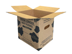 cardboard boxes with holes for carrying easily