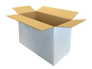 white boxes measuring 47cm in length