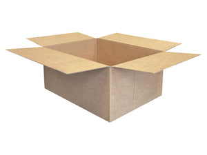 small to medium brown plain boxes