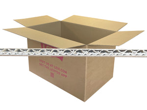 close up of very good quality corrugation in a reusable box