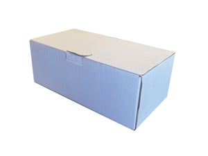 white presentation box with tuck in tab