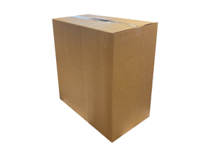 closed version of the box with clear tape