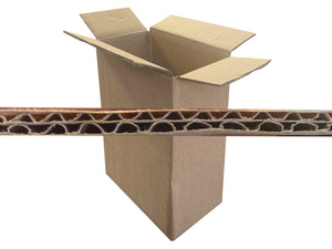 a close up of the double wall corrugation