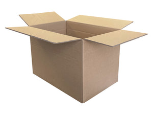 redundant cardboard boxes with creases