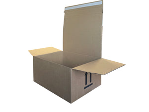 New Printed Strong Single Wall Box - 455mm x 355mm x 215mm