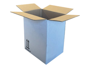 white box with this way up arrows printed in black