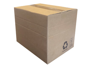 a good quality packing box with recycle symbol