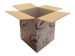 New Printed Strong Double Wall Box - 320mm x 320mm x 380mm