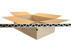 Used Printed Strong Single Wall Box - 490mm x 350mm x 185mm