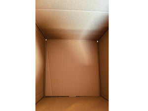 The interior of a box showing the self erecting construction
