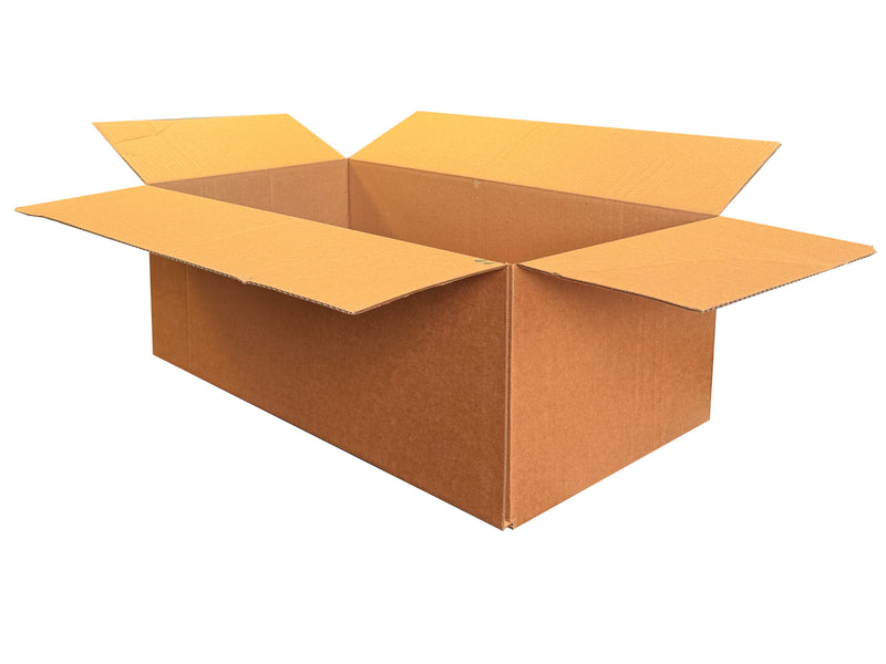 A plain, oblong shaped box measuring 580mm x 314mm x 203mm