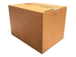 An A4 sized box, closed at the top end, measuring 326mm x 231mm x 227mm