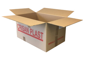 Used Printed Strong Single Wall Box - 570mm x 380mm x 320mm