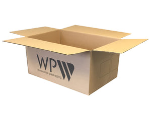 Used Printed Strong Single Wall Box - 587mm x 389mm x 288mm