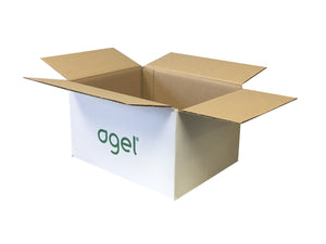 New Printed Strong Single Wall Box - 243mm x 185mm x 128mm