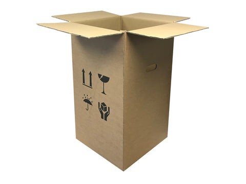 tall strong double wall box with hand holes