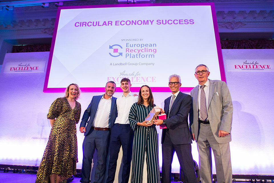We won Circular Economy award at Awards for Excellence