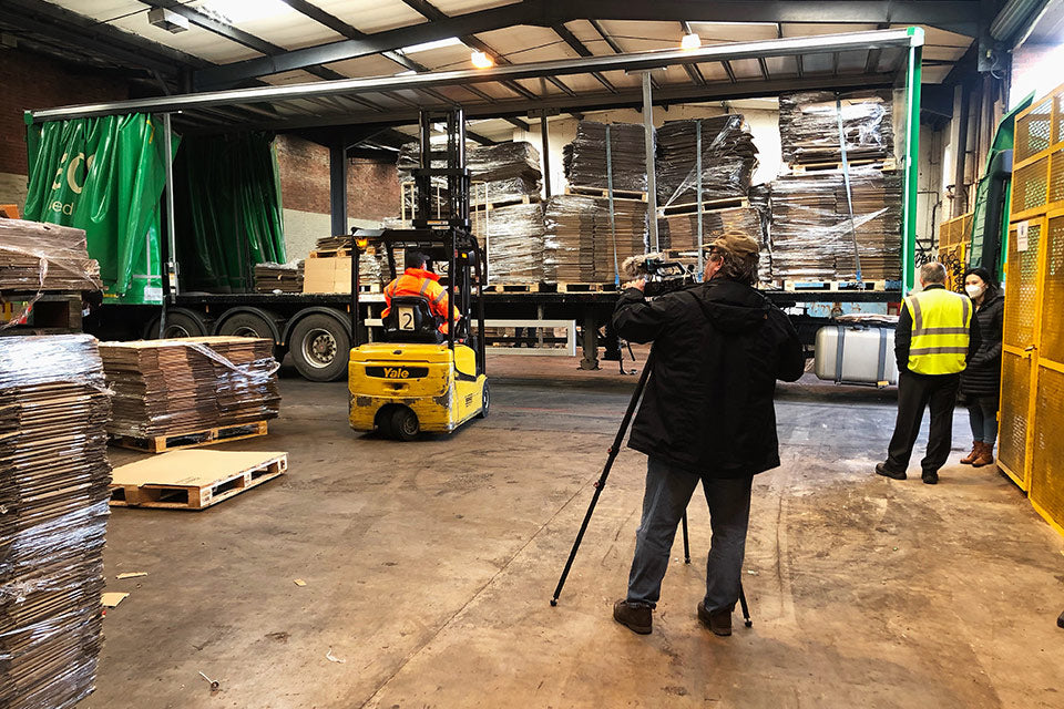 UK's cardboard shortages make international news