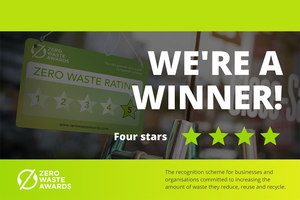 We've won a Zero Waste Award!