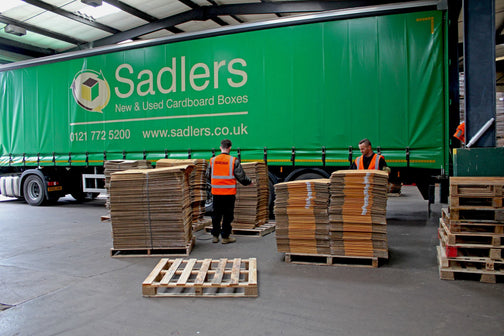 sadlers cardboard box reuse