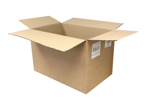 Used Plain Strong Single Wall Box - 580mm x 380mm x 375mm