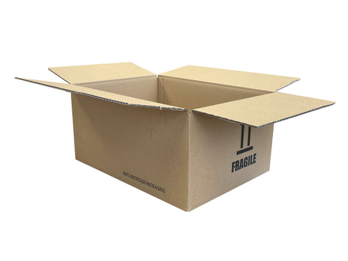 New Printed Strong Single Wall Box - 410mm x 290mm x 190mm