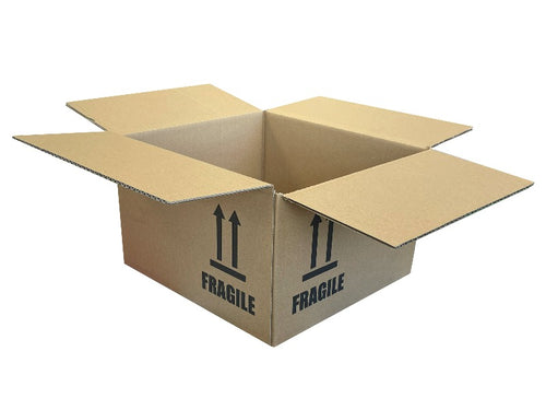 New Printed Strong Single Wall Box - 290mm x 270mm x 180mm