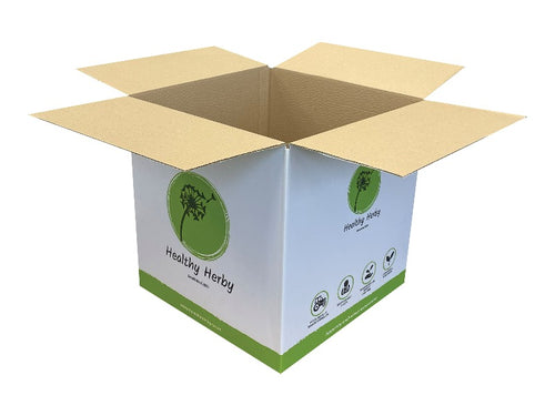 New Printed Double Wall Box - 378mm x 378mm x 378mm