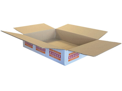 New Printed Strong Single Wall Box - 386mm x 293mm x 80mm