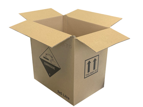 New Printed Strong Single Wall Box - 273mm x 190mm x 288mm