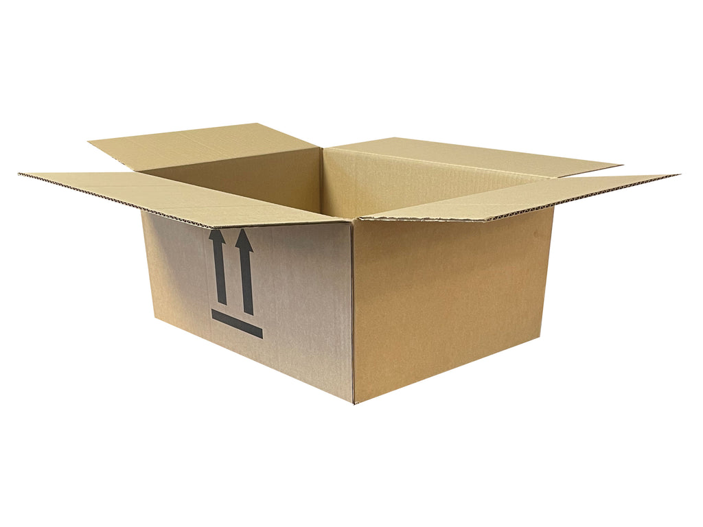single wall packing box with arrows