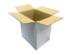 very strong white cardboard boxes