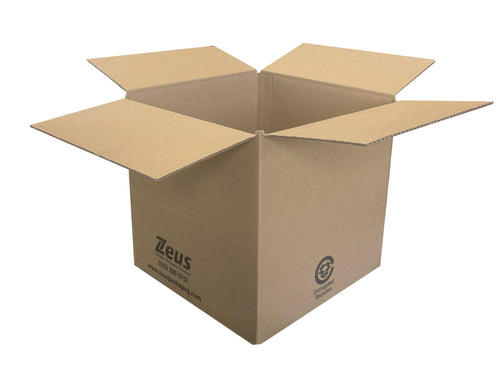 New Plain Strong Single Wall Box - 250mm x 250mm x 250mm