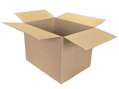 box with creases for folding down