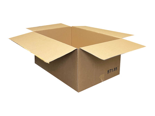 Used Printed Strong Single Wall Box - 580mm x 395mm x 265mm