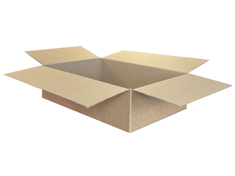 relatively flat packing box for ecommerce