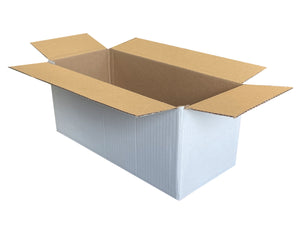 white shipping boxes