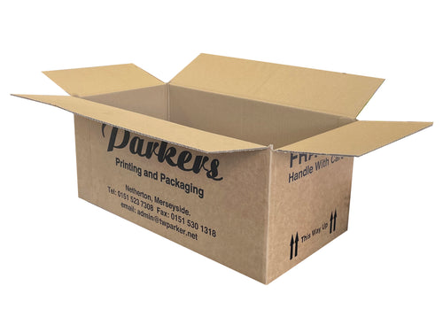 New Printed Strong Single Wall Box - 475mm x 240mm x 200mm