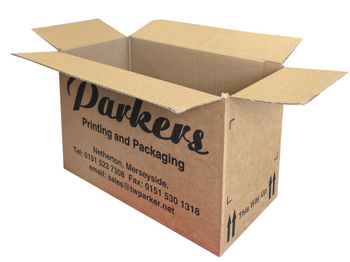 New Printed Strong Single Wall Box - 343mm x 174mm x 226mm