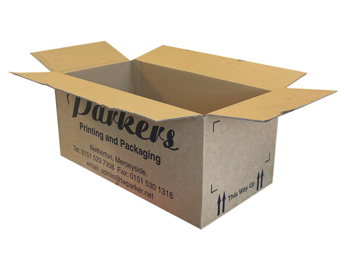 New Printed Strong Single Wall Box - 420mm x 215mm x 195mm