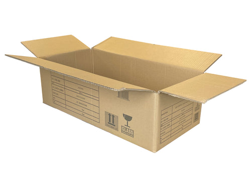 Used Printed Strong Double Wall Box - 670mm x 300mm x 218mm