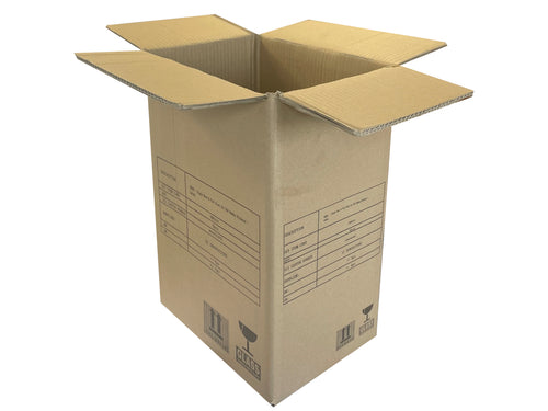 Used Printed Strong Double Wall Box - 320mm x 234mm x 456mm