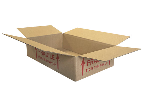 New Printed Strong Single Wall Box - 319mm x 214mm x 79mm