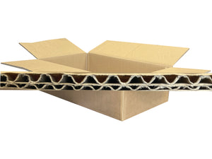 double wall corrugation close up on strong carton
