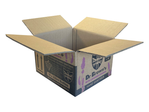 New Printed Strong Double Wall Box - 255mm x 230mm x 168mm