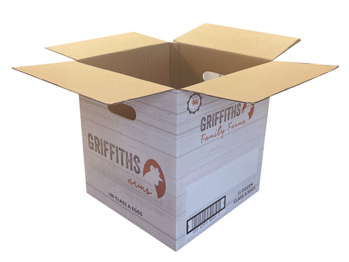 New Printed Strong Single Wall Box - 304mm x 304mm x 330mm