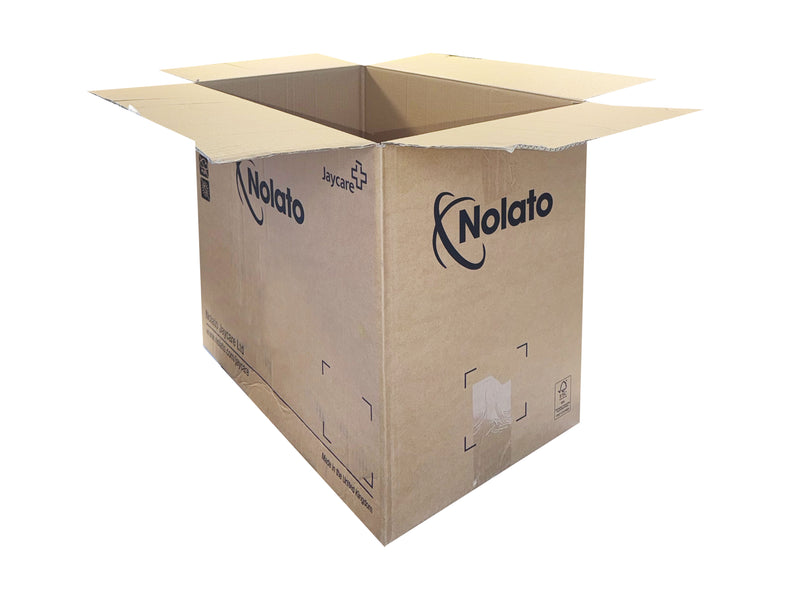 Used Printed Single Wall Box - 600mm x 390mm x 490mm